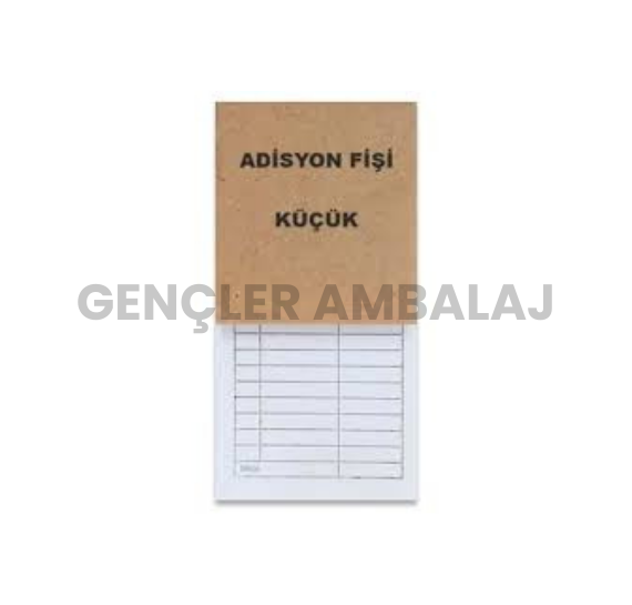 ADİSYON FİŞİ KÜÇÜK ADET
