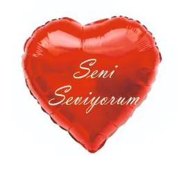 18 inç kalp seni seviyorum kırmızı folyo balon