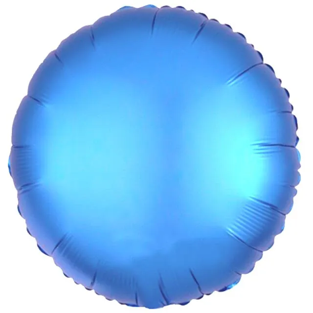 Açık Mavi renk 18 inç yuvarlak folyo balon 43 × 43