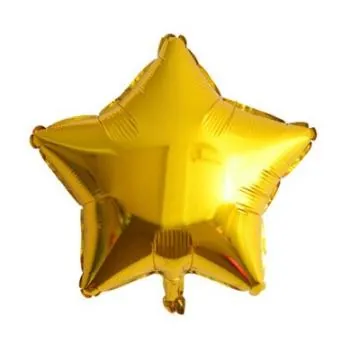 Gold renk 24 inç yıldız folyo balon