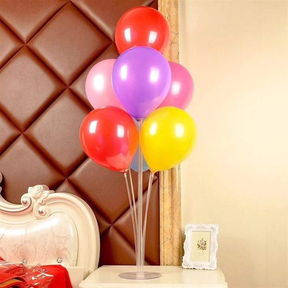 7'li balon standı şeffaf