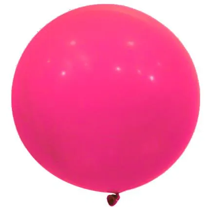 Fuşya renk 18 inç crom bobo balon