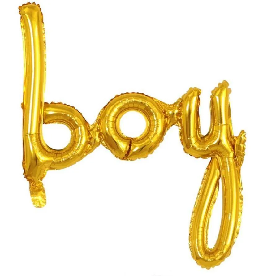 Gold renk boy folyo balon 60 × 69