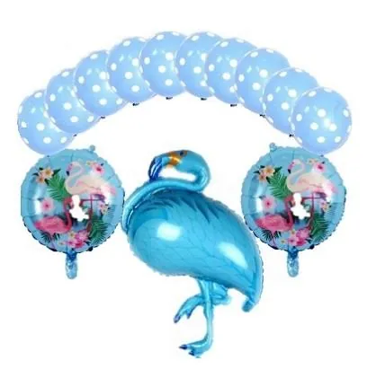 Flamingo mavi (latex) set balon