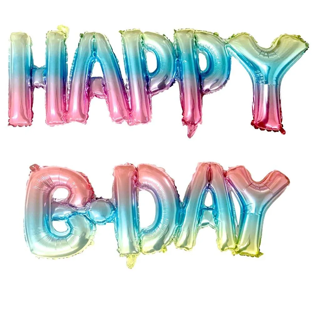 Happy b.day gökkuşağı set folyo balon