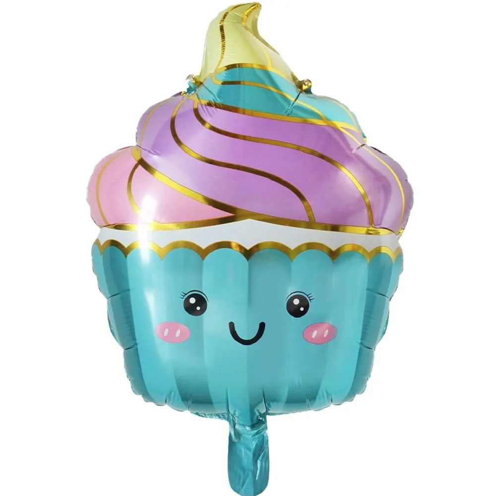 Kek dondurma mavi folyo balon 44 × 61,5
