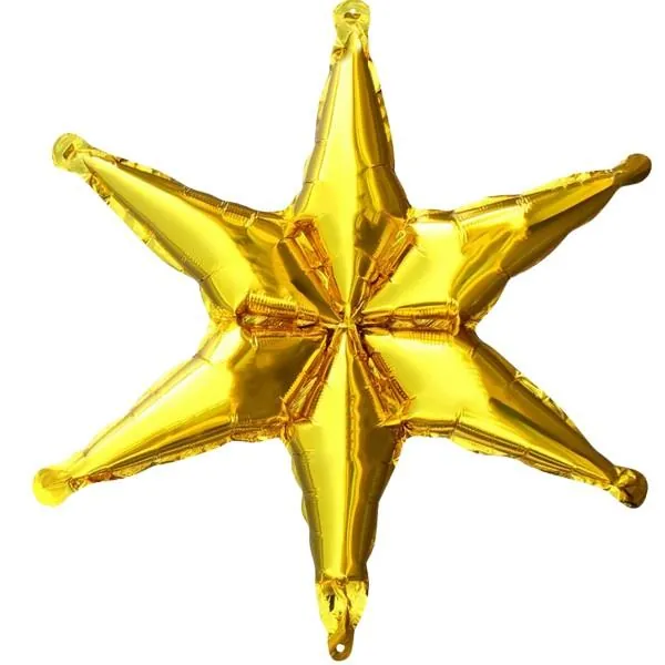Gold renk kutup yıldızı folyo balon 55 × 98