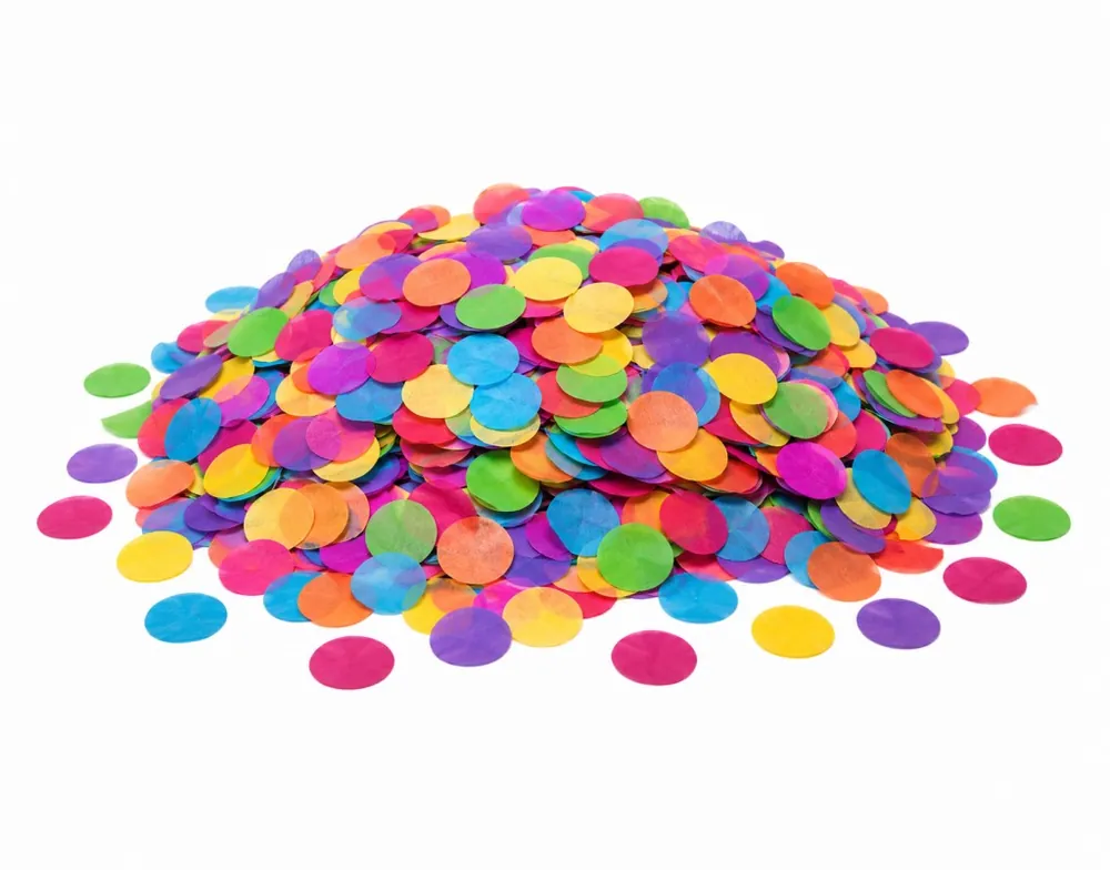 Gökkuşağı Renkli renk metalize balon içi pul
