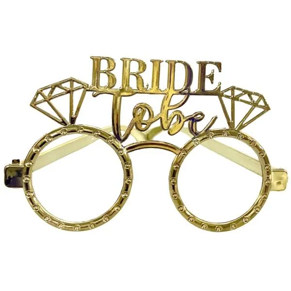 Gold renk mika gözlük bride to be
