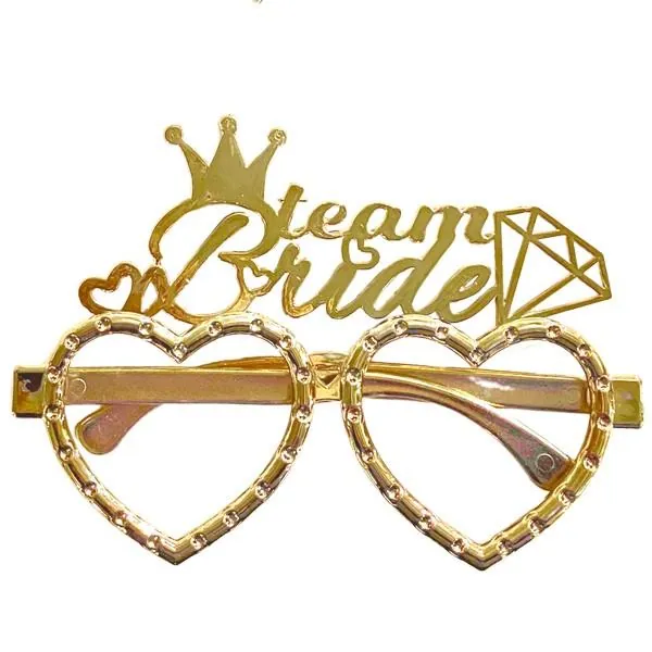 Gold renk mika gözlük team bride