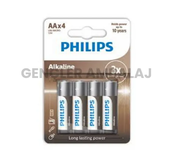Phılıps kalem pil alkaline 4 lü aa