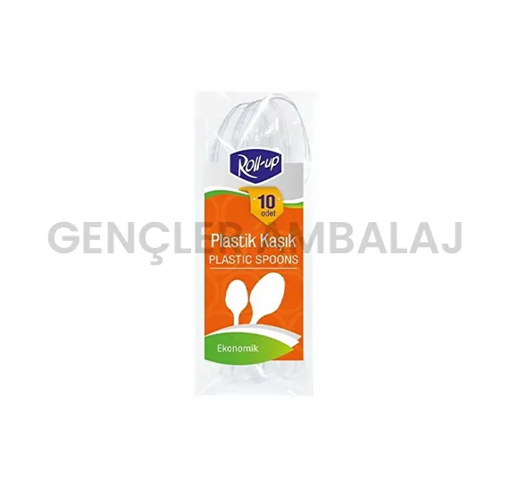 Plastik kaşık lüks 10 adet