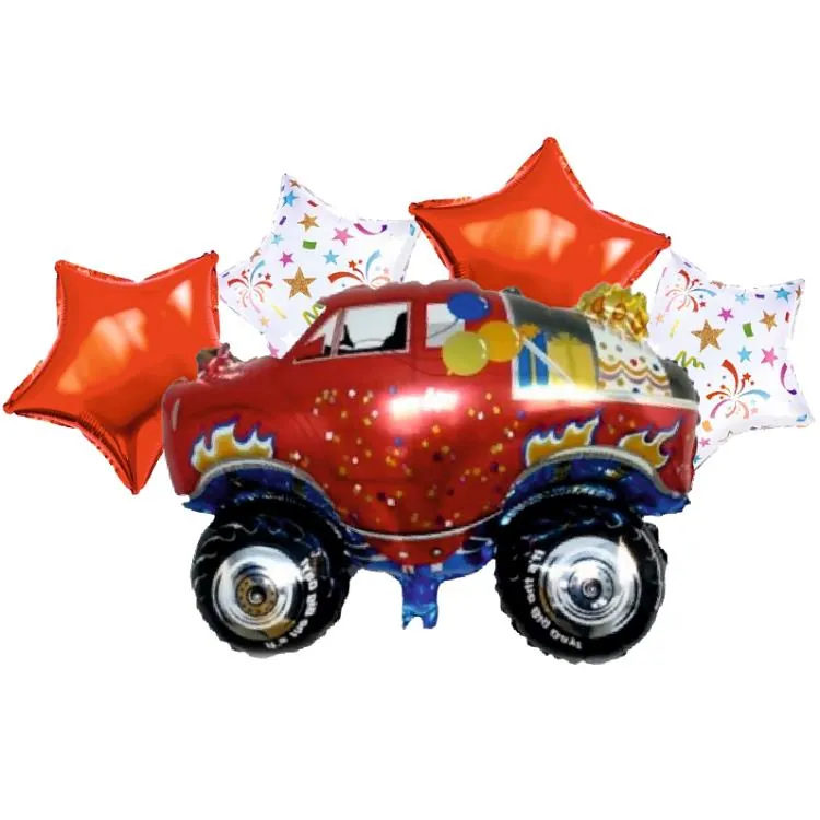 Rally jeep 5'li set folyo balon