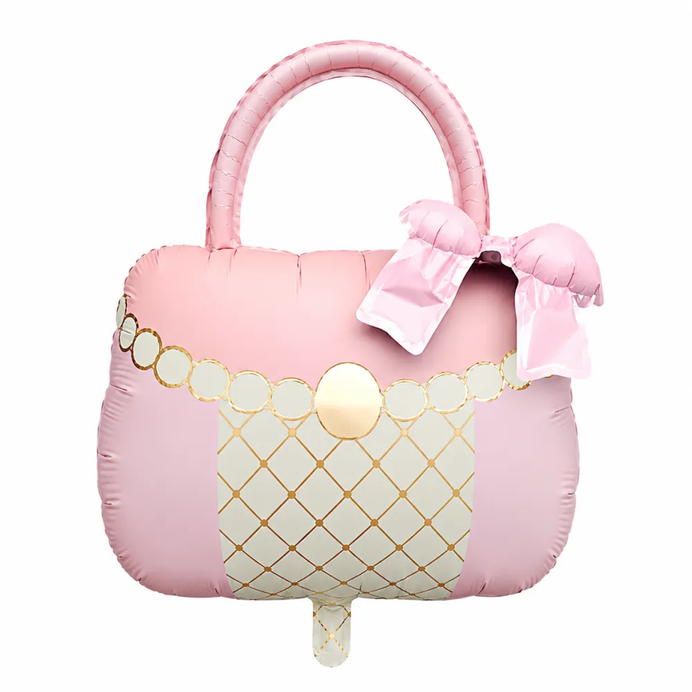 Retro pembe çanta folyo balon 69 × 72,5