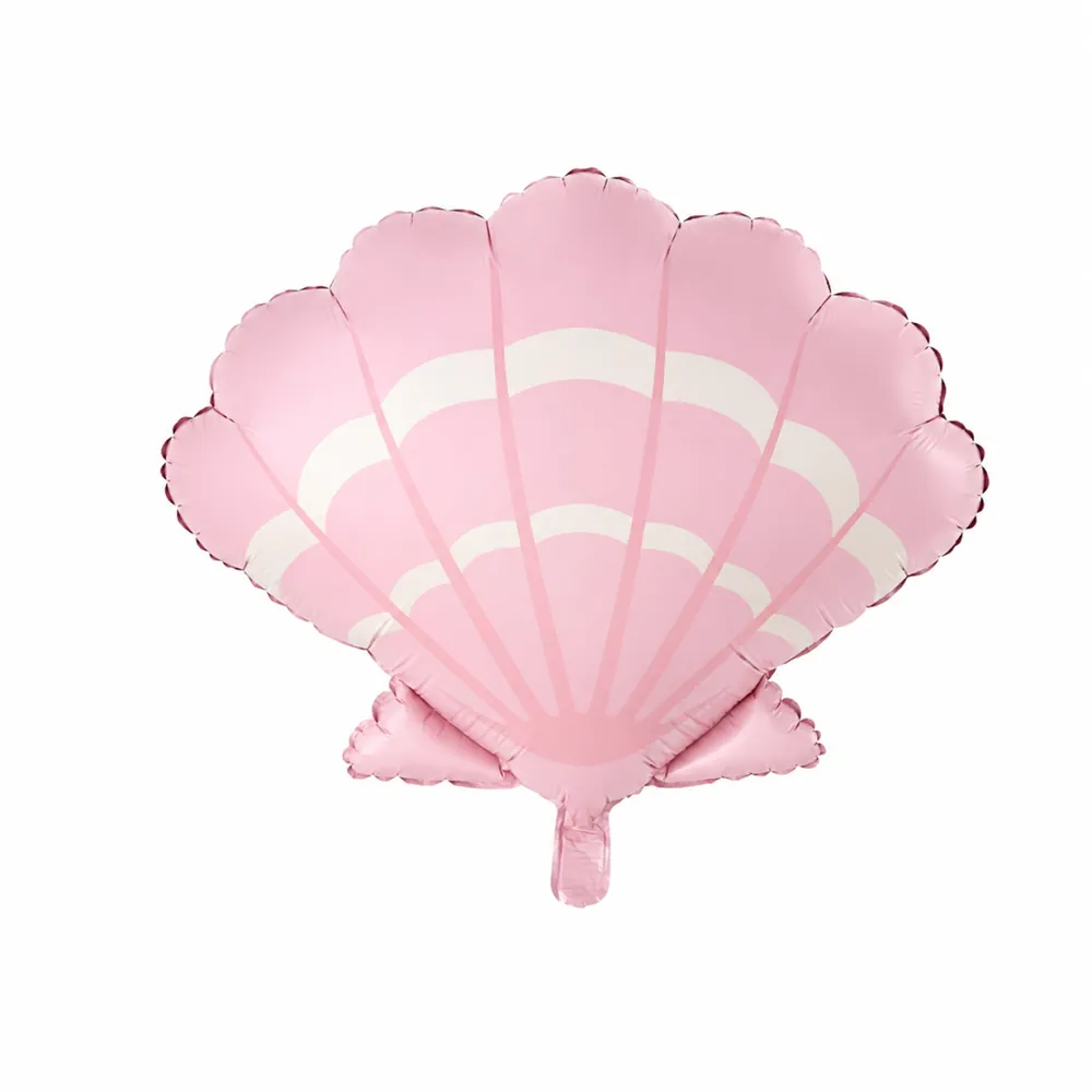 Retro pembe istiridye folyo balon