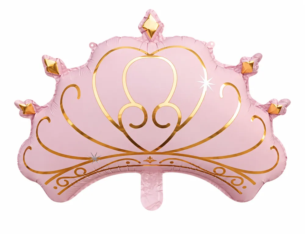 Taç pembe folyo balon 64 × 51