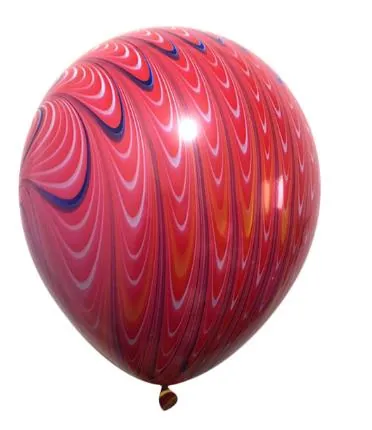 Kırmızı renk tavus kuşu lateks balon
