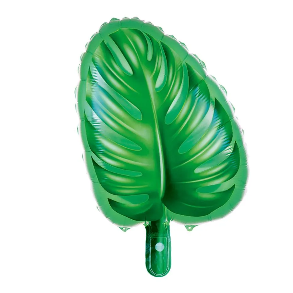 Tropikal şeffaf yaprak folyo balon 40 × 51,5